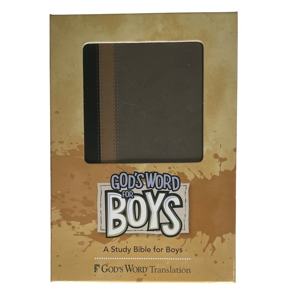 God's Word for Boys Study Bible Duravella Hunter Green Khaki GW Translation
